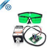 450нм 12V высокой мощности DIY лазерный гравер аксессуары 2,5 Вт лазерная головка+очки